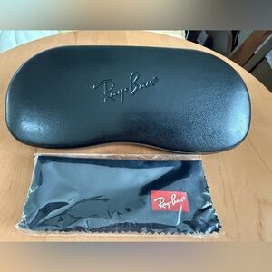 Ray-Ban Black Sunglasses Case with Cloth